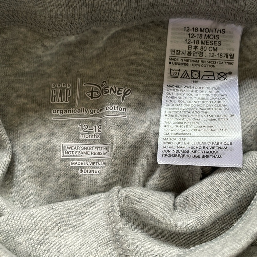GAP Baby PJ Rabbit carrots short sleeve shirt organic cotton snug 6-12 months - Picture 4 of 8